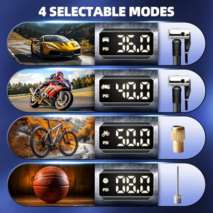 Rechargeable Tire Inflator Portable Air Compressor for Car Tires