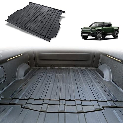 for Rivian R1T Truck Bed Mat Liner Foldable Accessories Pickup Heavyweight Bed Mat All