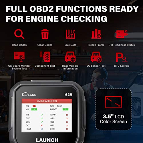 CR629 OBD2 Scanner Code Reader 2026 New Scan Tool for Mechanic
