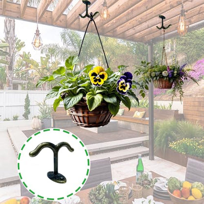 10 Pcs Zinc Alloy Ceiling Double Hook Cabinet Wardrobe Coat Towel Hat Hook Hooks Under Cabinet Shelf (10 Count)