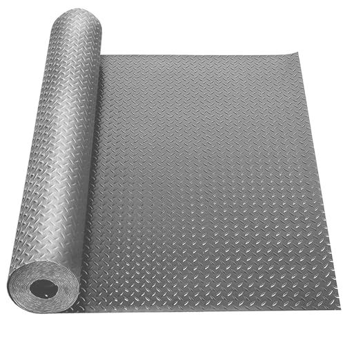 5Ft x 12Ft Rubber Flooring Mats 1.6mm Diamond Plate Flooring Roll