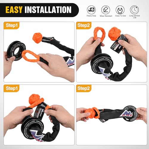 Synthetic Soft Shackle & Recovery Ring Kit