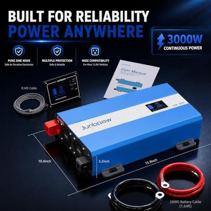 3080W Pure Sine Wave Power Inverter 12V to 120V