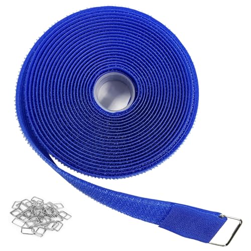 1"x16ft Hook and Loop Straps with 25 Metal Buckles