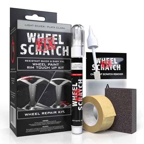 Light Silver Rim Touch Up Paint Wheel Scratch Repair Kit