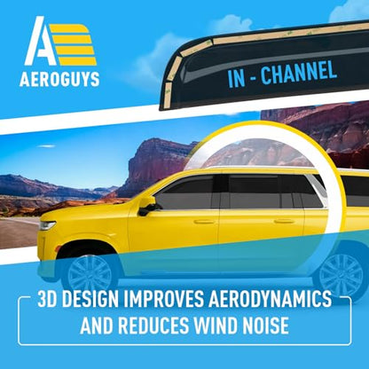 Extra Durable Window Deflectors in (4 Count)