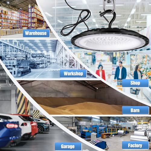 12 Pack 100W UFO Led High Bay Light Fixture (12 Count)
