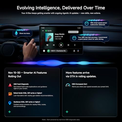 AD5 AI Box Wireless CarPlay Adapter & Android Auto