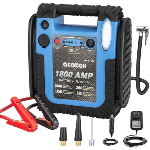 1800 Amp Jump Starter with Air Compressor