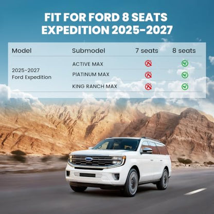 Floor Mats for 8 Seats 2025 2026 2027 Ford Expedition MAX