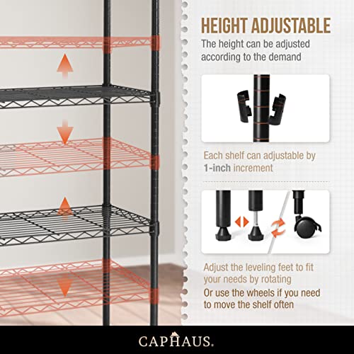 NSF Adjustable Height Wire Shelving Unit w