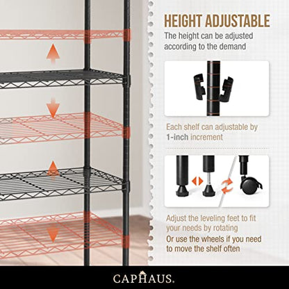 NSF Adjustable Height Wire Shelving Unit w