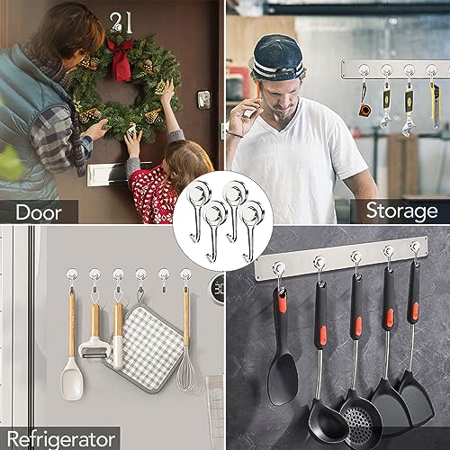 Magnetic Hooks Heavy Duty 40LB+ Swivel Swing Strong Magnet Hook (12 Count)