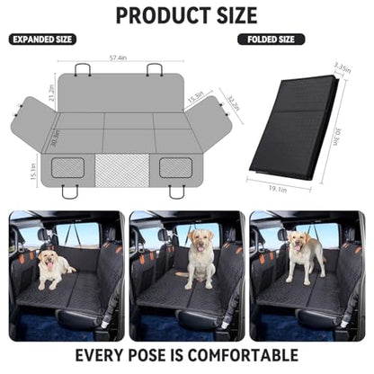 Hard Bottom Dog Car Seat Cover for Full