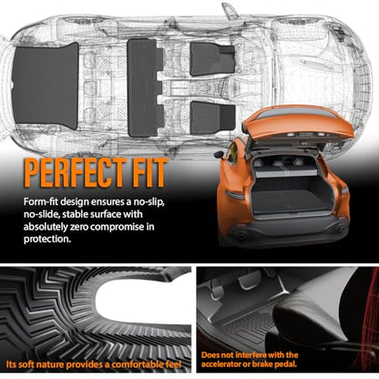 TPE Floor Mats Cargo Liner Fit for Tesla Model 3 2017