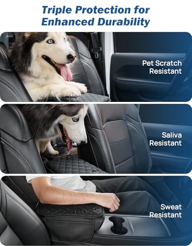 Center Console Cover with Storage Bag for SUV Sedan Car