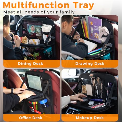Backseat Car Organizer with Tray (2 Count)