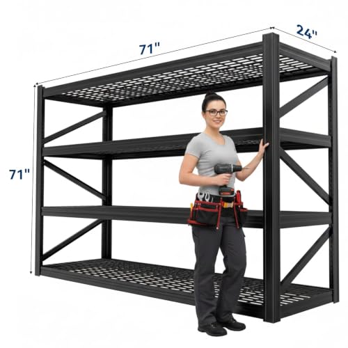 4 Tier Heavy Duty Garage Shelving