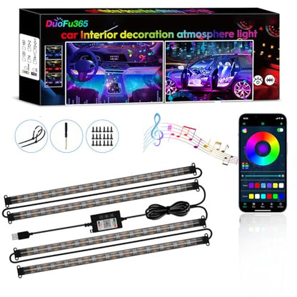 Car Led Strip Lights (4 Count)
