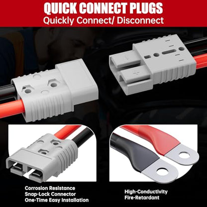 0G 25 FT Heavy Duty Jumper Cables