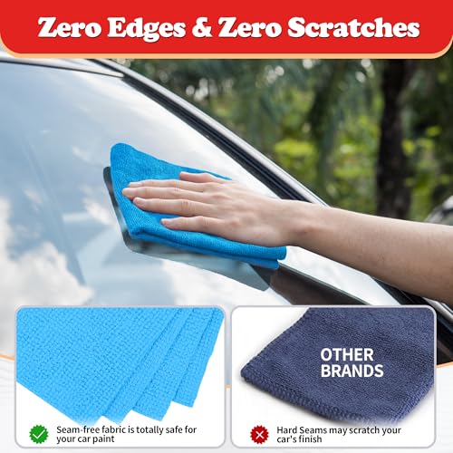 Shop Towels Microfiber Cleaning Cloth Bulk (24 Count)
