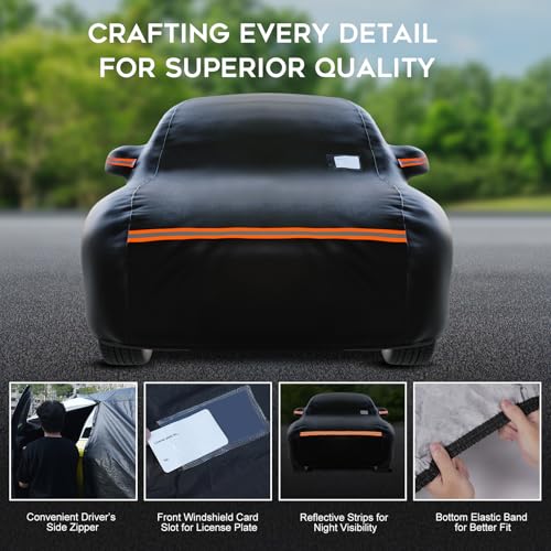 Heavy Duty SUV Car Cover Waterproof All Weather for Automobiles