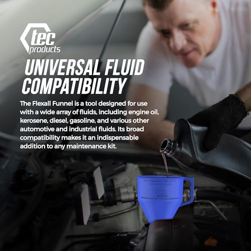 FlexAll Long Flexible Oil Change Funnels for Automotive Use