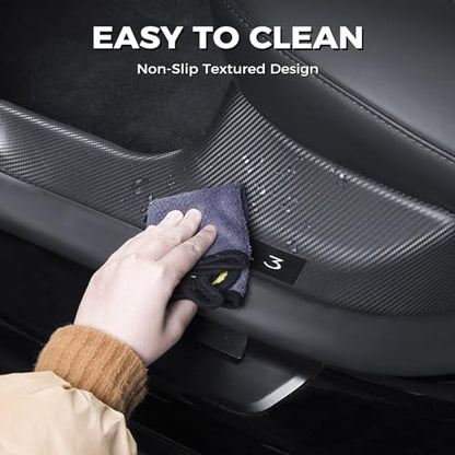 8Pcs Door Sill Protector for Tesla Model 3 Highland 2023 2024 2025 2026
