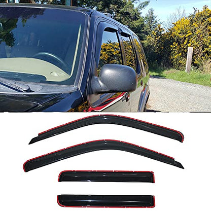 Window Visors UV Protection Rain Guards for 1991