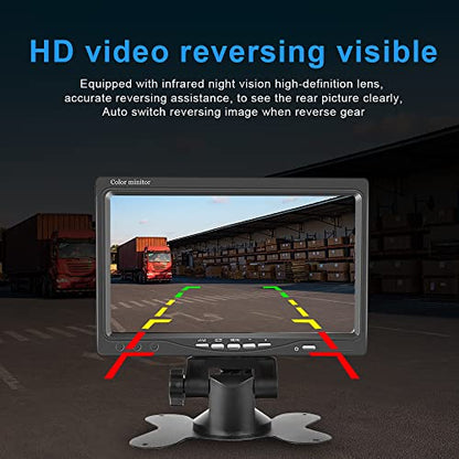 7" Backup Camera with Monitor Kit Waterproof Reverse Camera
