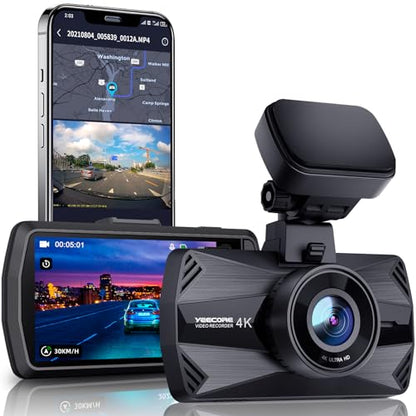 D21 Dash Cam Real 4K Dash Camera Front 5G WiFi GPS