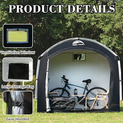 Outdoor Waterproof Bike Storage Tent Shed for 2