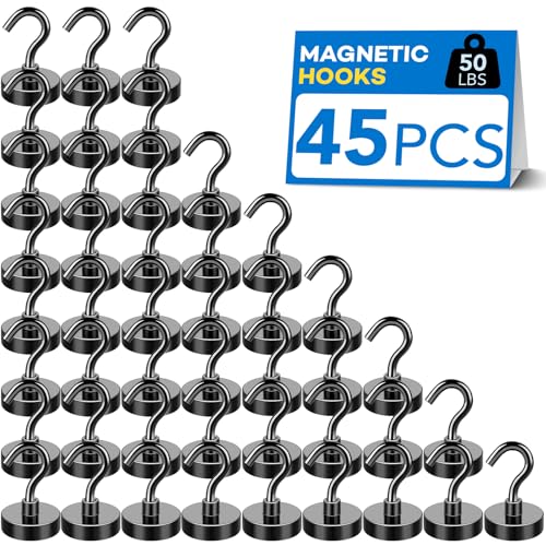 Magnetic Hooks for Cruise Essentials 2026 Cabins Door 45 Pack (45 Count)