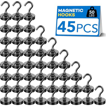 Magnetic Hooks for Cruise Essentials 2026 Cabins Door 45 Pack (45 Count)