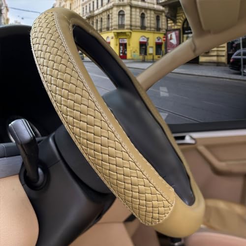car Steering Wheel Cover Faux Leather Massage Universal fit 3D Honeycomb Hole Anti