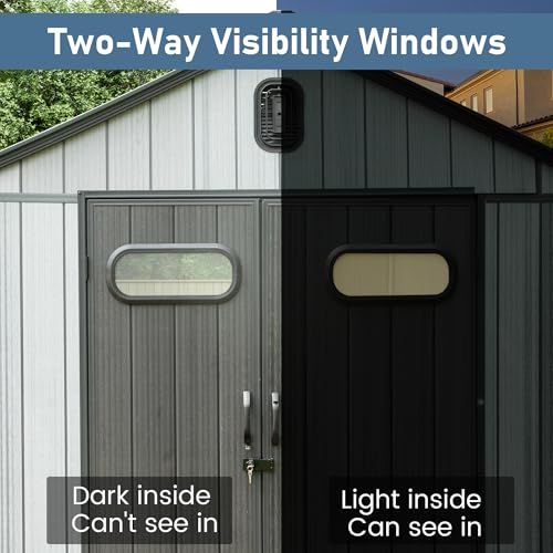 Domi 8x16 FT Resin Outdoor Storage Shed