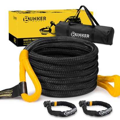 1.25"×20ft Kinetic Recovery Rope with 2 Soft Shackle Kit