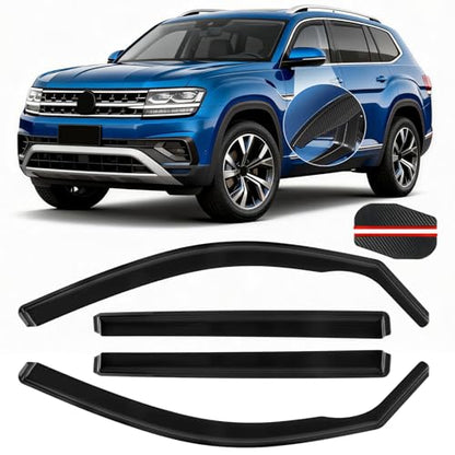 in Channel Rain Guards Fit for Volkswagen (4 Count)