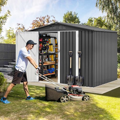 7x5ft Metal Outdoor Storage Shed