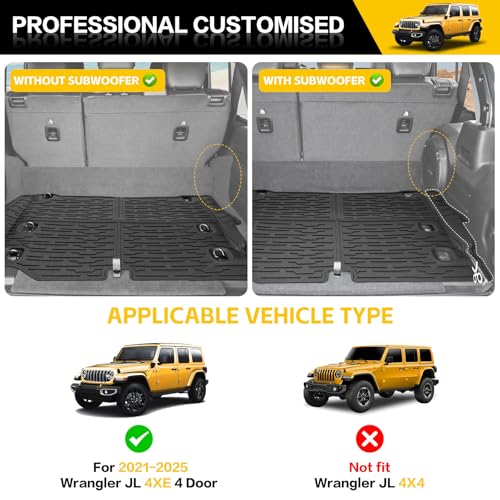 Trunk Mat with Door Sill Guards for 2021
