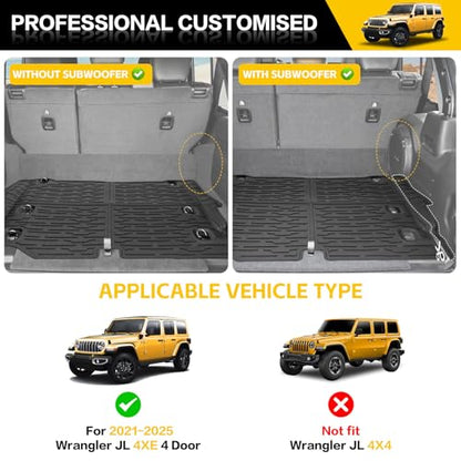 Trunk Mat with Door Sill Guards for 2021