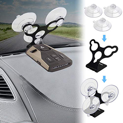 Windshield Suction Cup Mount Holder Compatible with Cobra Radar