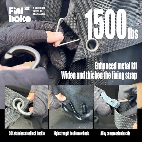 Heavy Duty Cargo Net for Pickup Truck Bed