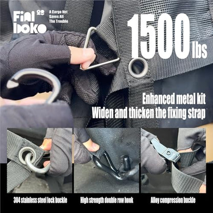 Heavy Duty Cargo Net for Pickup Truck Bed