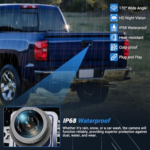 Rear View Backup Camera 170° HD Night Vision