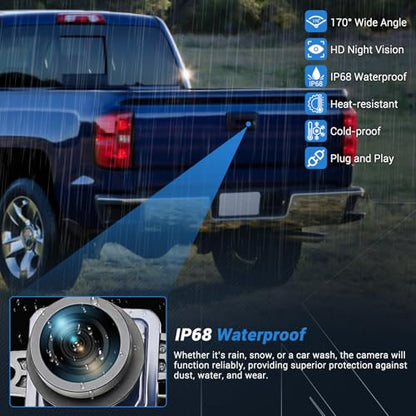 Rear View Backup Camera 170° HD Night Vision