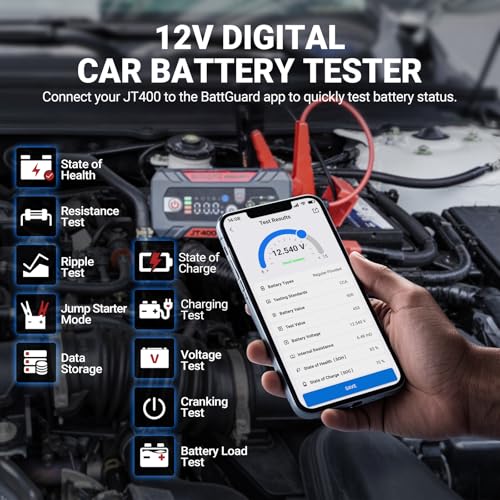 JT400 Jump Starter with Battery Tester