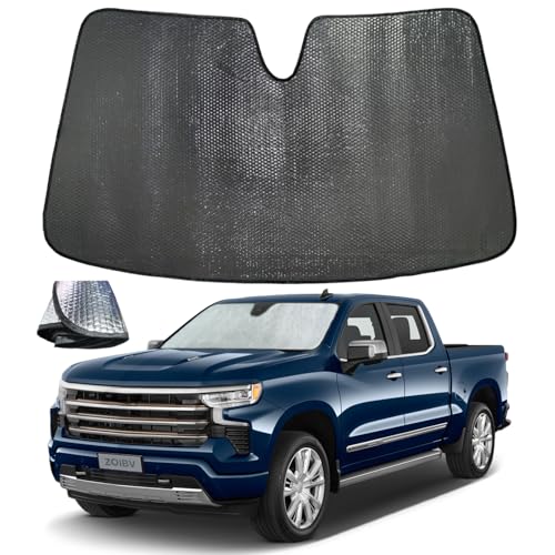 Car Windshield Sun Shade for Chevrolet Silverado GMC Sierra 2019