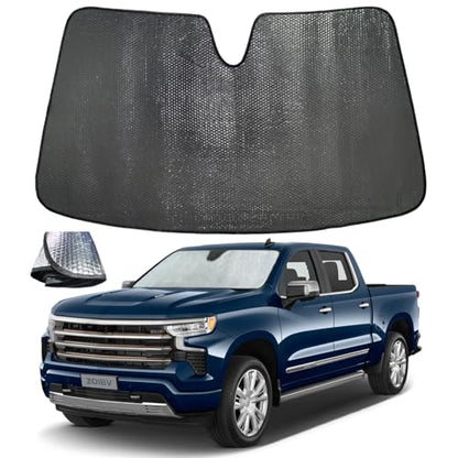 Car Windshield Sun Shade for Chevrolet Silverado GMC Sierra 2019