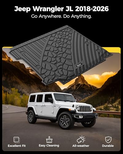 Cargo Mat for Jeep Wrangler JL with Subwoofer 2018